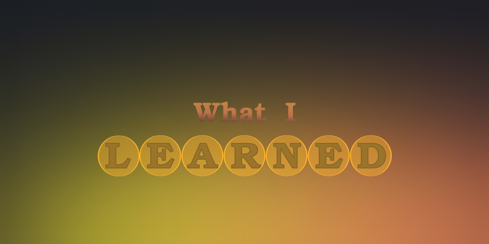 Cover image for What I learned new this week (week 17)